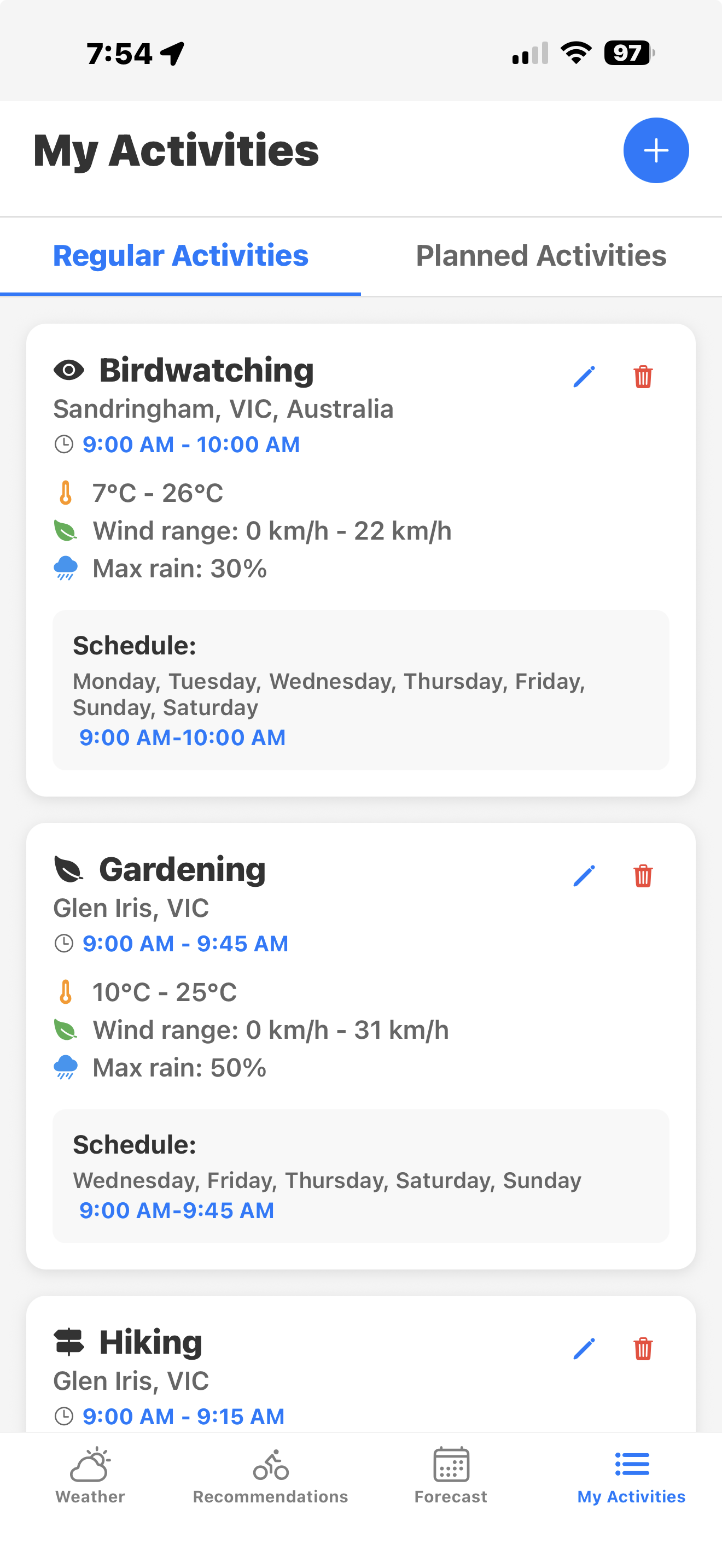 Outdoor Outlook Screenshot 3